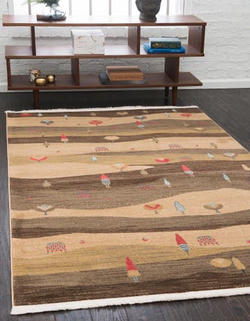 3' 3 x 5' 3 Kashkuli Gabbeh Rug