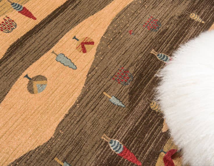 Detail image of 3' 3 x 5' 3 Kashkuli Gabbeh Rug