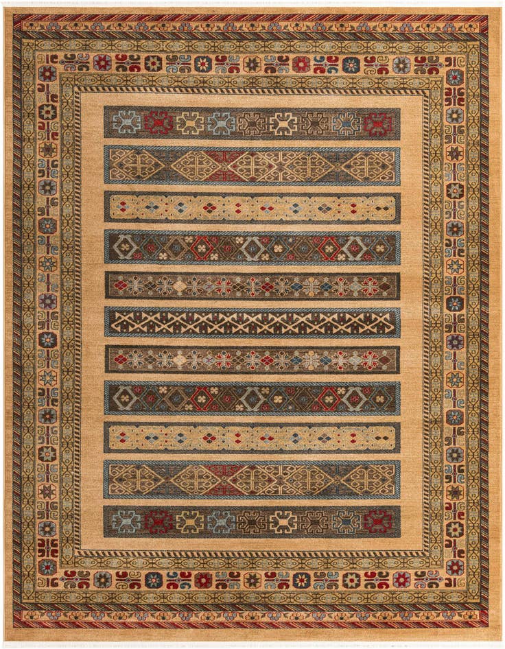 Detail image of 8' x 11' Kashkuli Gabbeh Rug