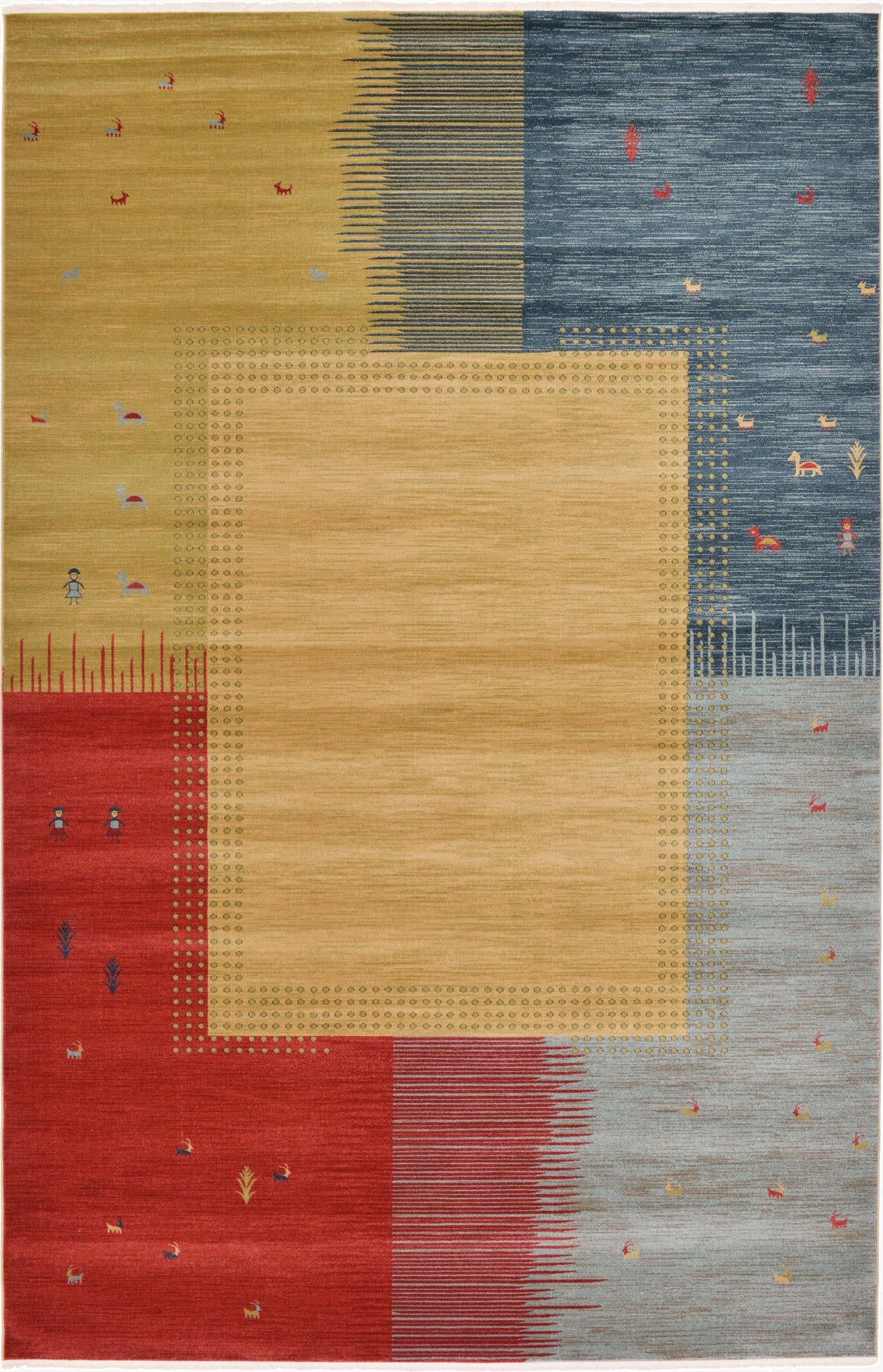 10' 6 x 16' 5 Kashkuli Gabbeh Rug