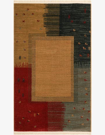 3' 3 x 5' 3 Kashkuli Gabbeh Rug