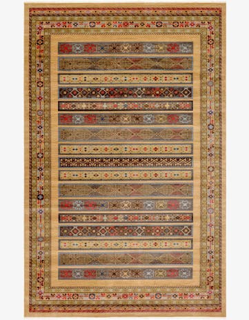 Tan Kashkuli Gabbeh Rug