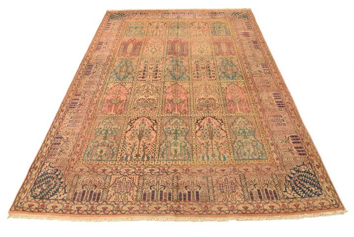 6' x 9' Hand Knotted Kashmir Oriental Rug