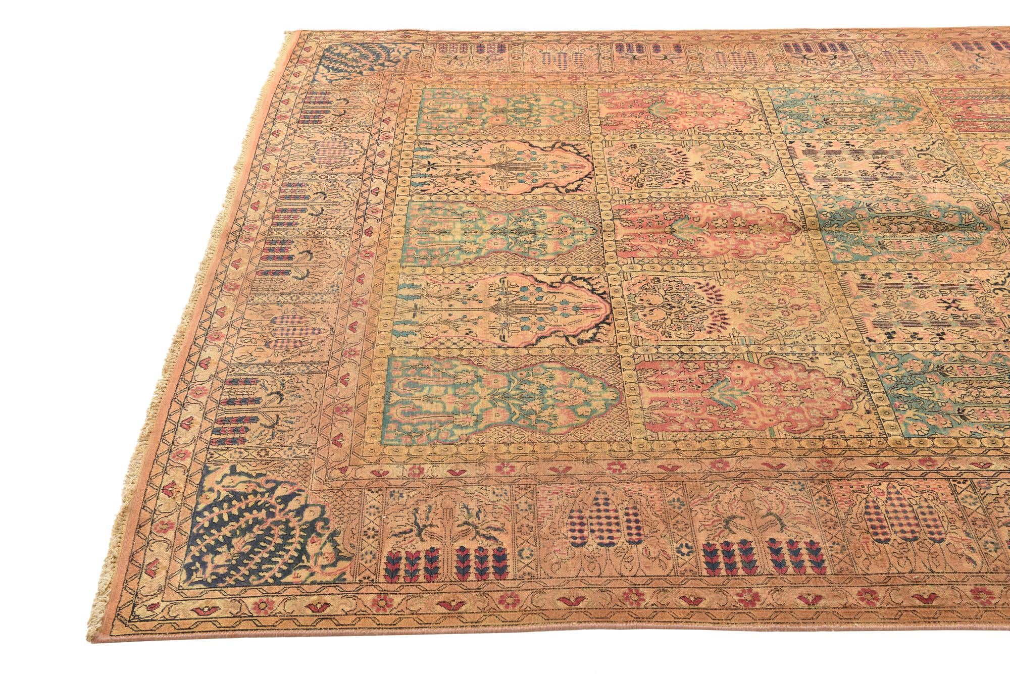 6' x 9' Hand Knotted Kashmir Oriental Rug