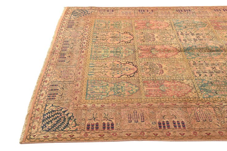 Detail image of 6' x 9' Hand Knotted Kashmir Oriental Rug