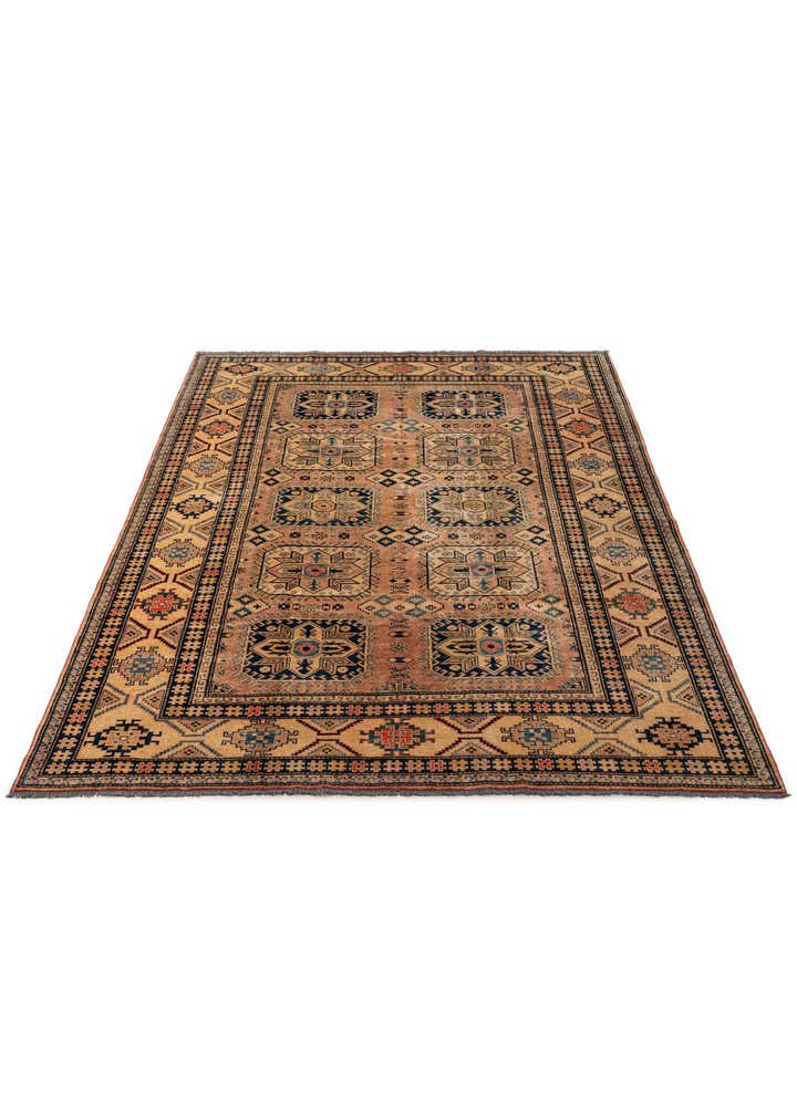 7' 3 x 10' 1 Hand Knotted Kazak Wool Rug