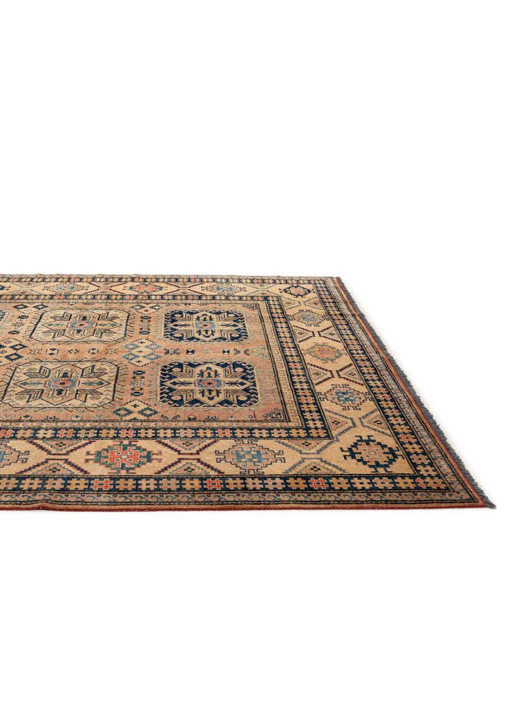 7' 3 x 10' 1 Hand Knotted Kazak Wool Rug