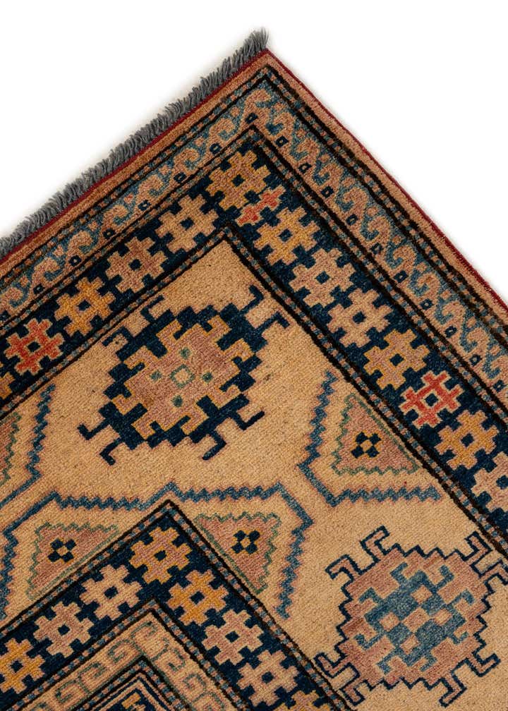 7' 3 x 10' 1 Hand Knotted Kazak Wool Rug