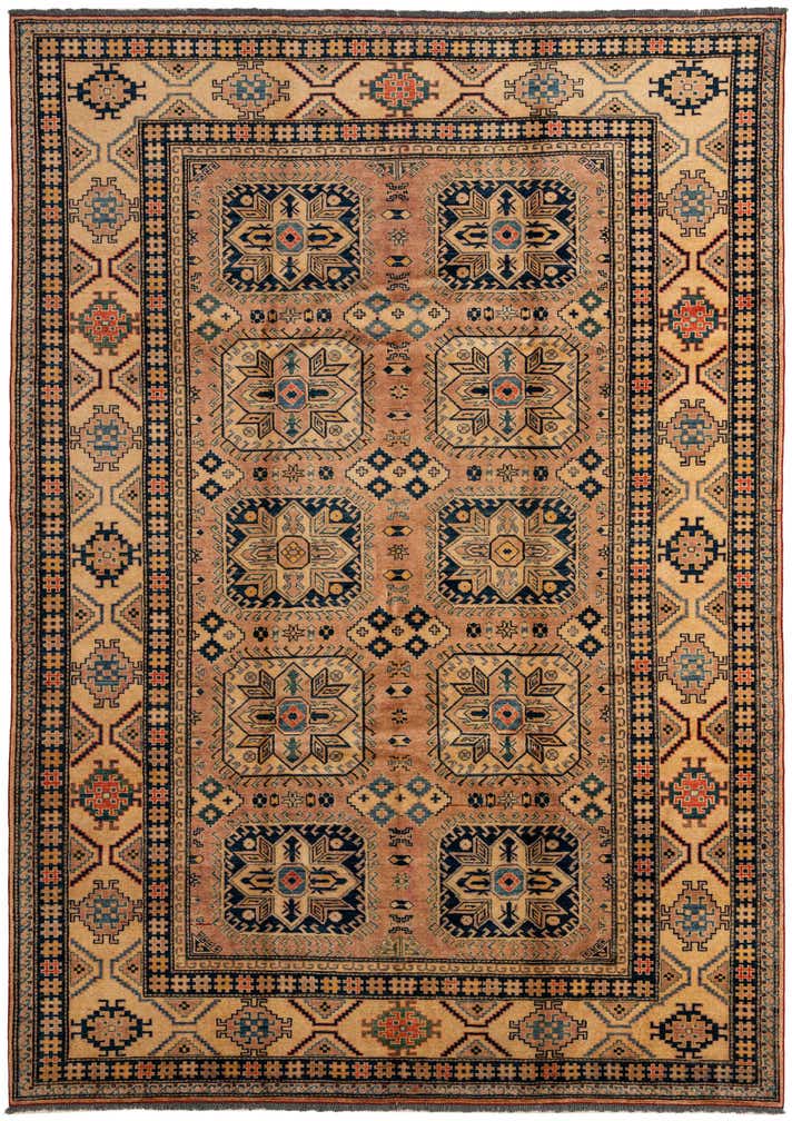 7' 3 x 10' 1 Hand Knotted Kazak Wool Rug