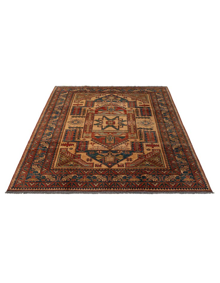 Detail image of 6' 8 x 9' 5  Hand Knotted Kazak Wool Rug