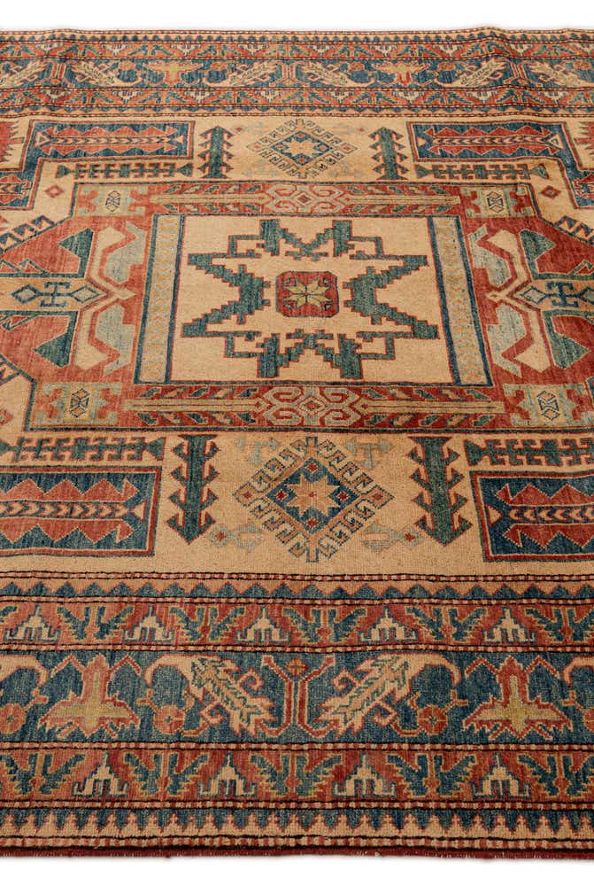 6' 8 x 9' 5 Hand Knotted Kazak Wool Rug