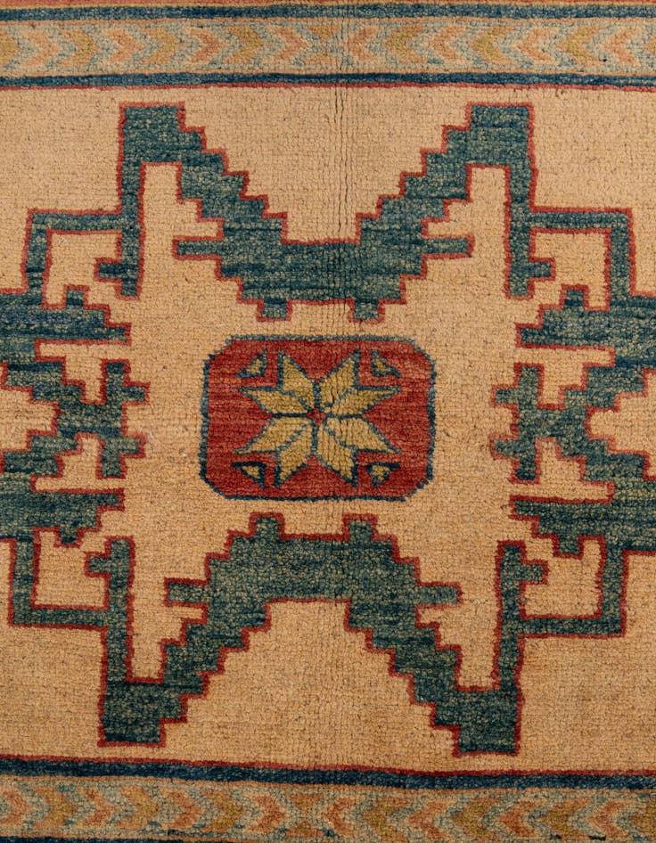 Detail image of 6' 8 x 9' 5  Hand Knotted Kazak Wool Rug