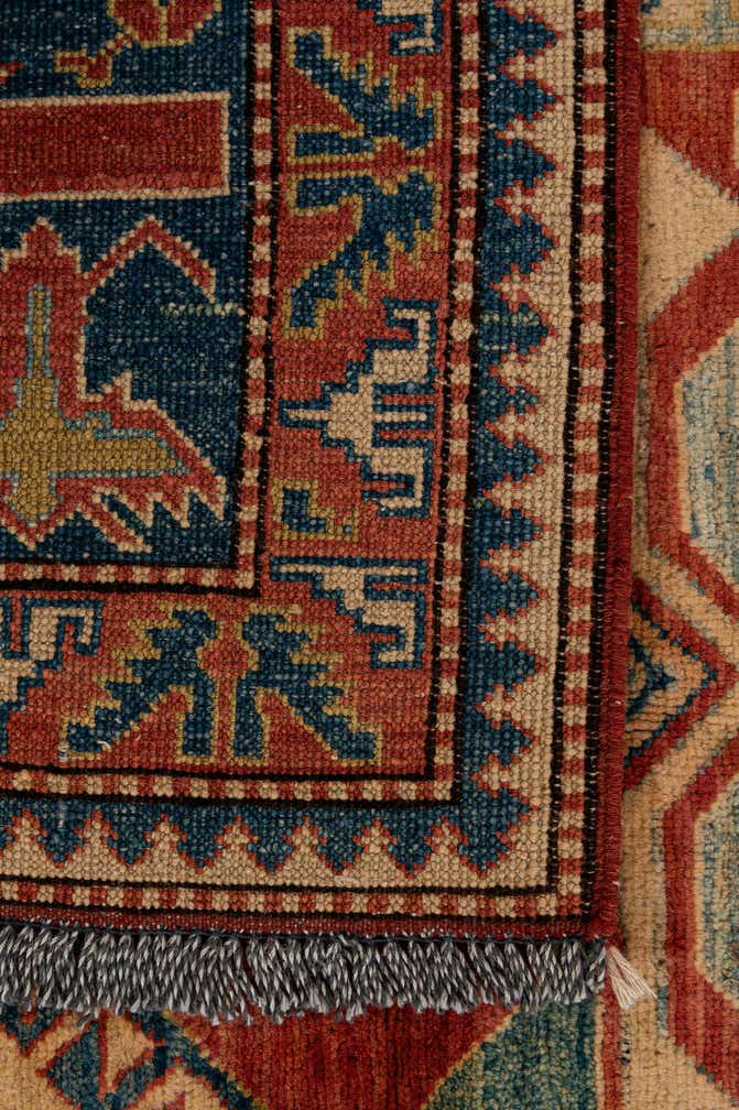 6' 8 x 9' 5 Hand Knotted Kazak Wool Rug