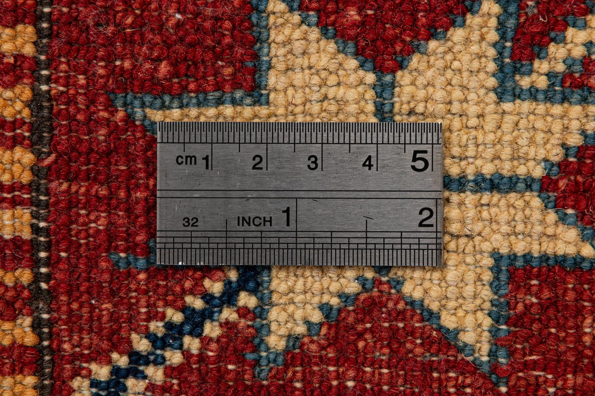 3' 5 x 5' 9 Hand Knotted Kazak Wool Rug