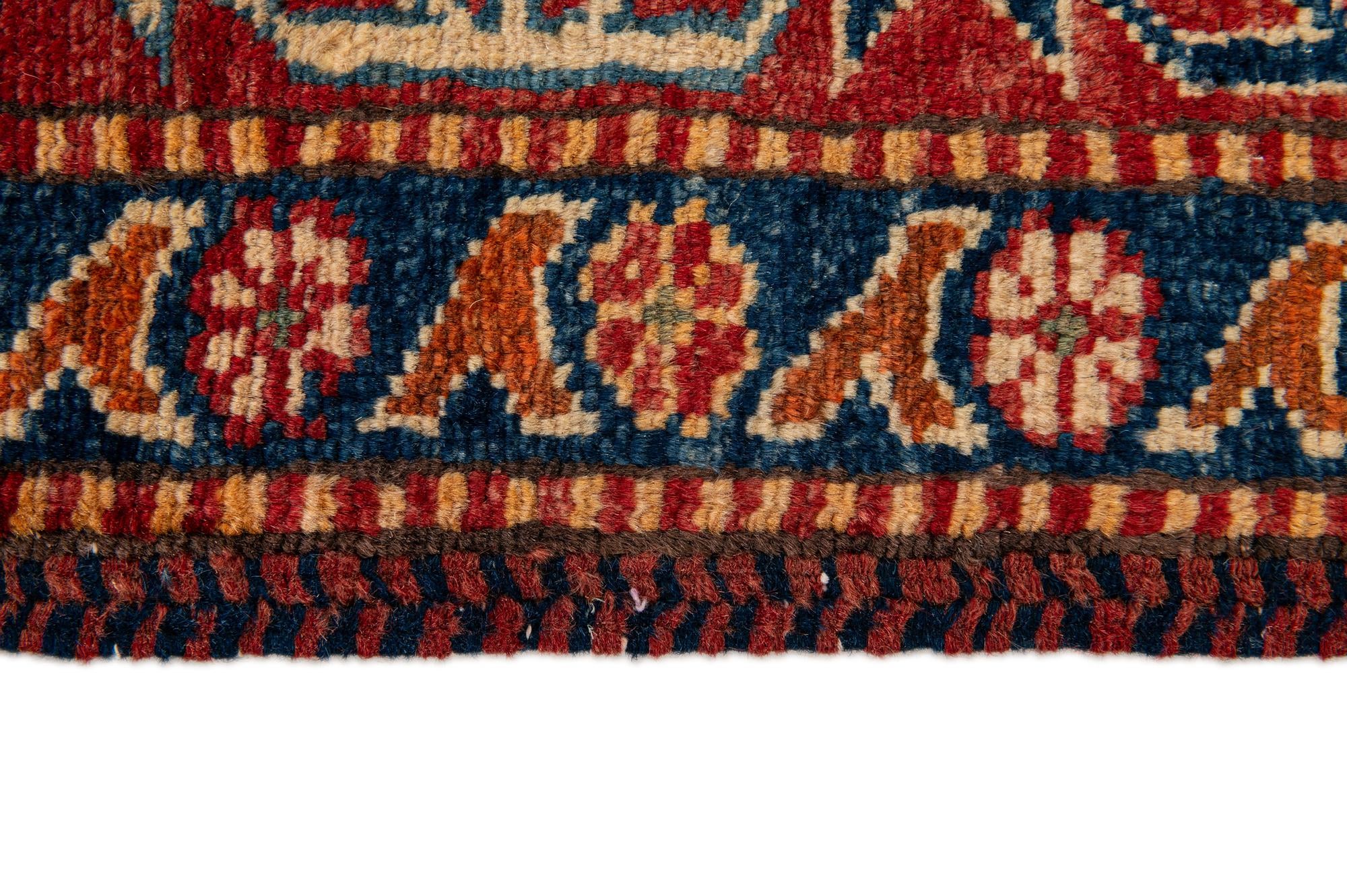 3' 5 x 5' 9 Hand Knotted Kazak Wool Rug