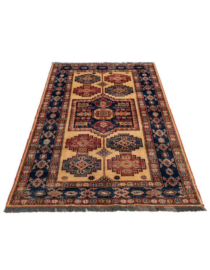 3' 4 x 5' 6 Hand Knotted Kazak Wool Rug