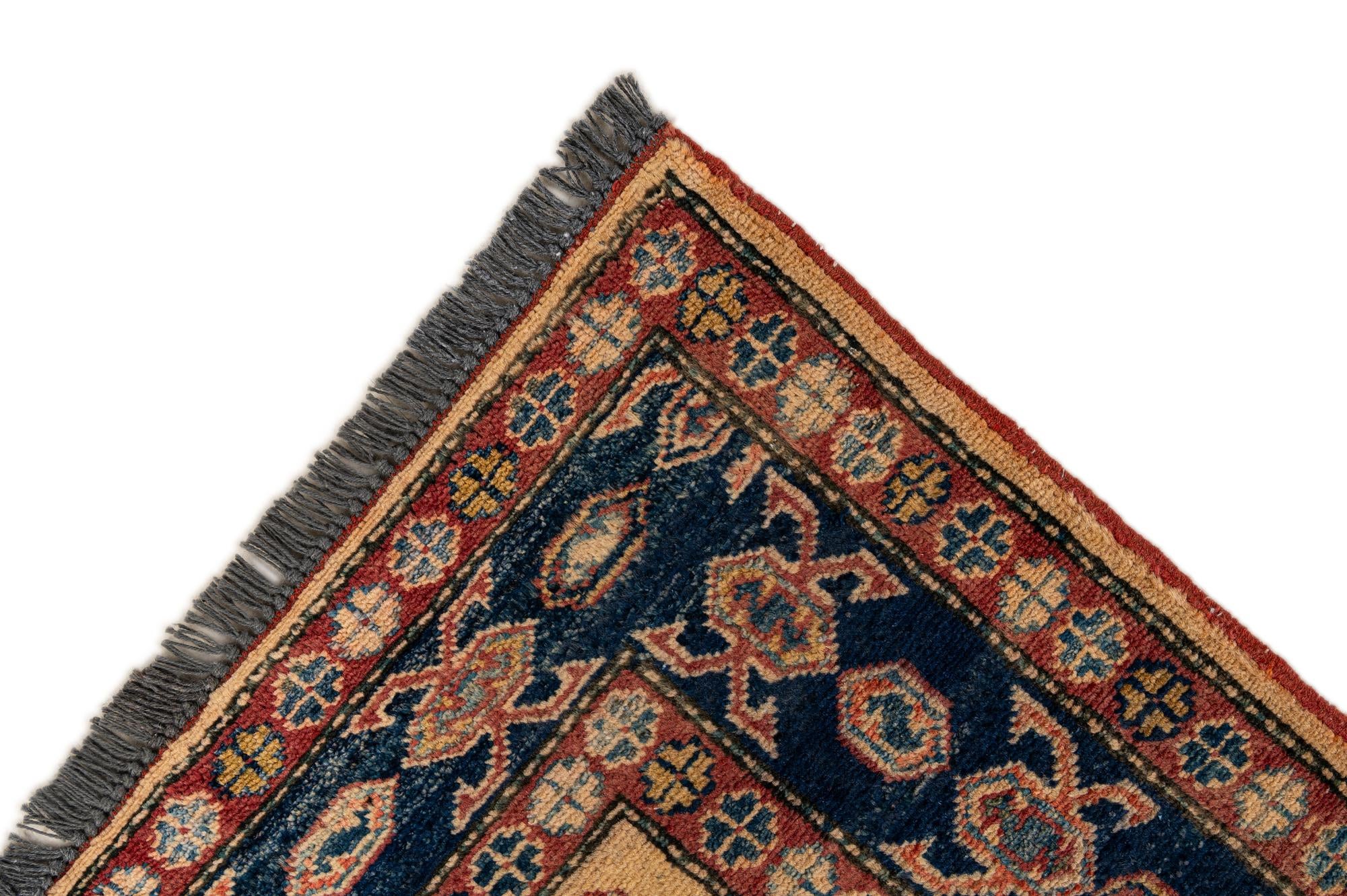 3' 4 x 5' 6 Hand Knotted Kazak Wool Rug