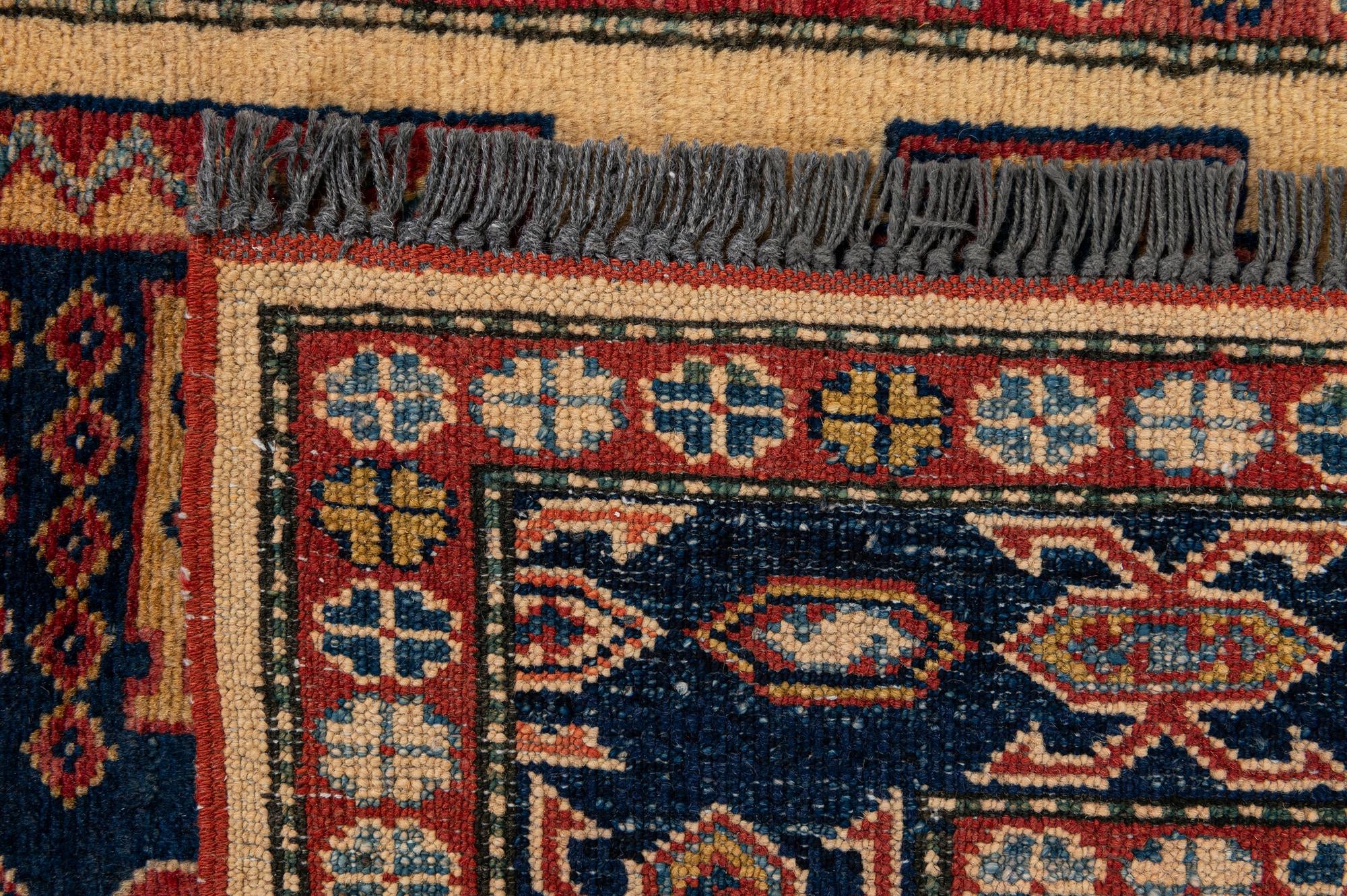 3' 4 x 5' 6 Hand Knotted Kazak Wool Rug