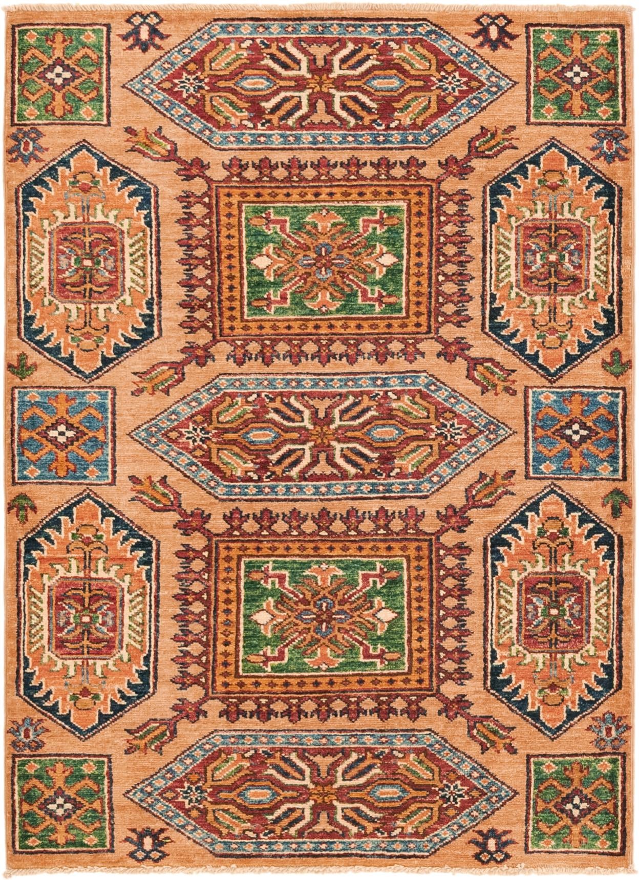 3' x 4' Hand Knotted Kazak Oriental Rug