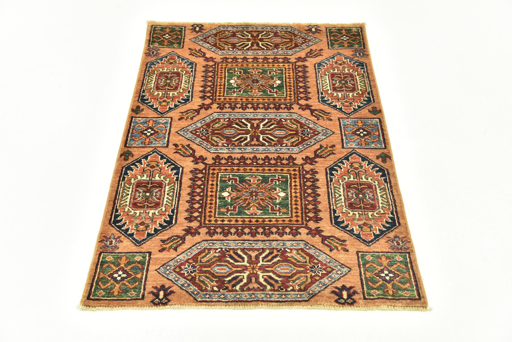 2' 9 x 4' Hand Knotted Kazak Rug