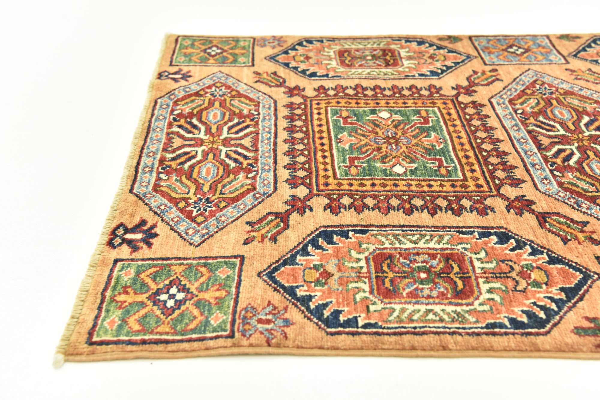 2' 9 x 4' Hand Knotted Kazak Rug