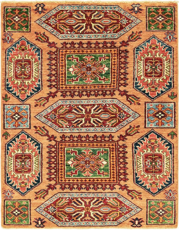 Detail image of 2' 9 x 4' Hand Knotted Kazak Rug