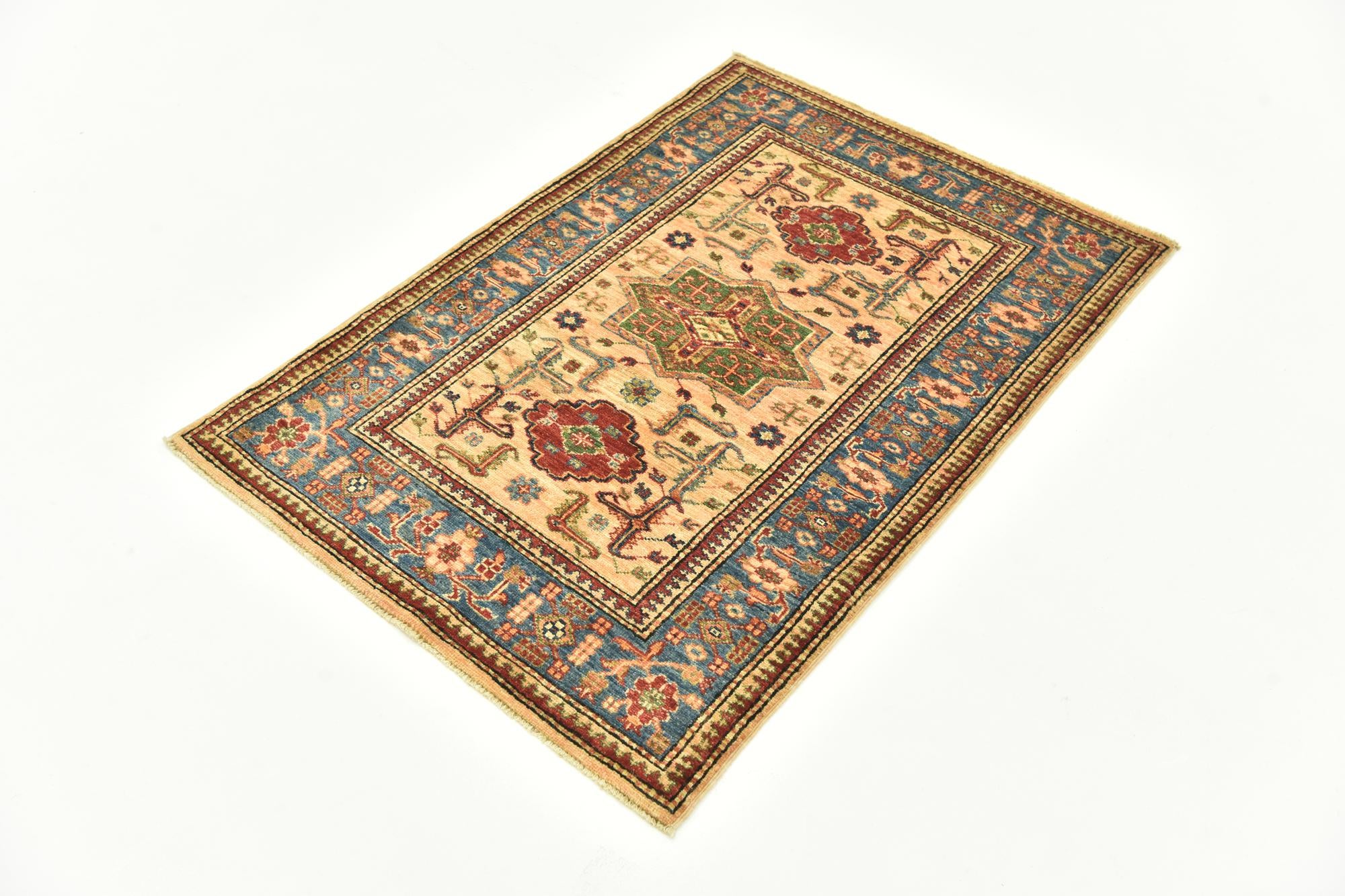 2' 10 x 4' 3 Hand Knotted Kazak Oriental Rug