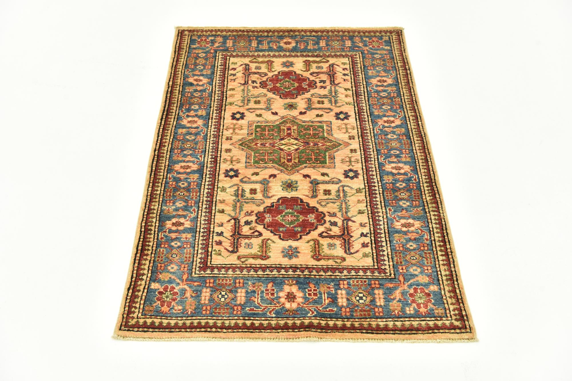 2' 10 x 4' 3 Hand Knotted Kazak Oriental Rug