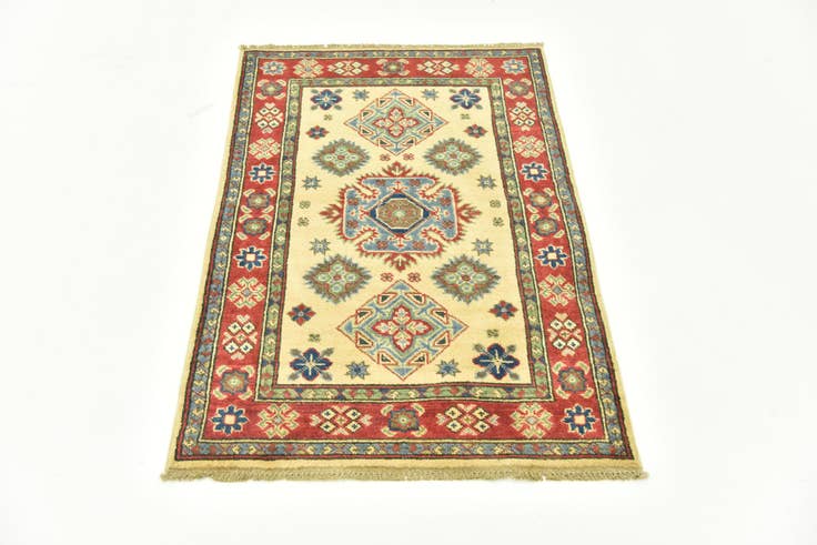 Detail image of 2' 8 x 4' 2 Hand Knotted Kazak Rug