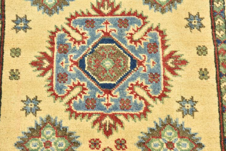Detail image of 2' 8 x 4' 2 Hand Knotted Kazak Rug