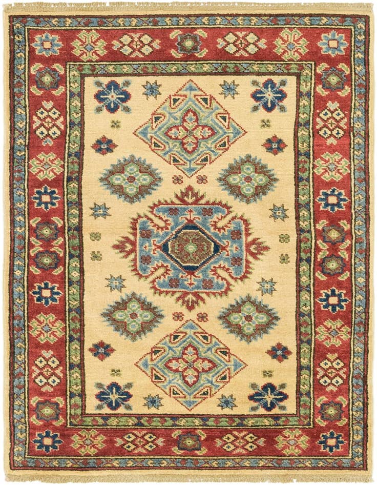 Detail image of 2' 8 x 4' 2 Hand Knotted Kazak Rug