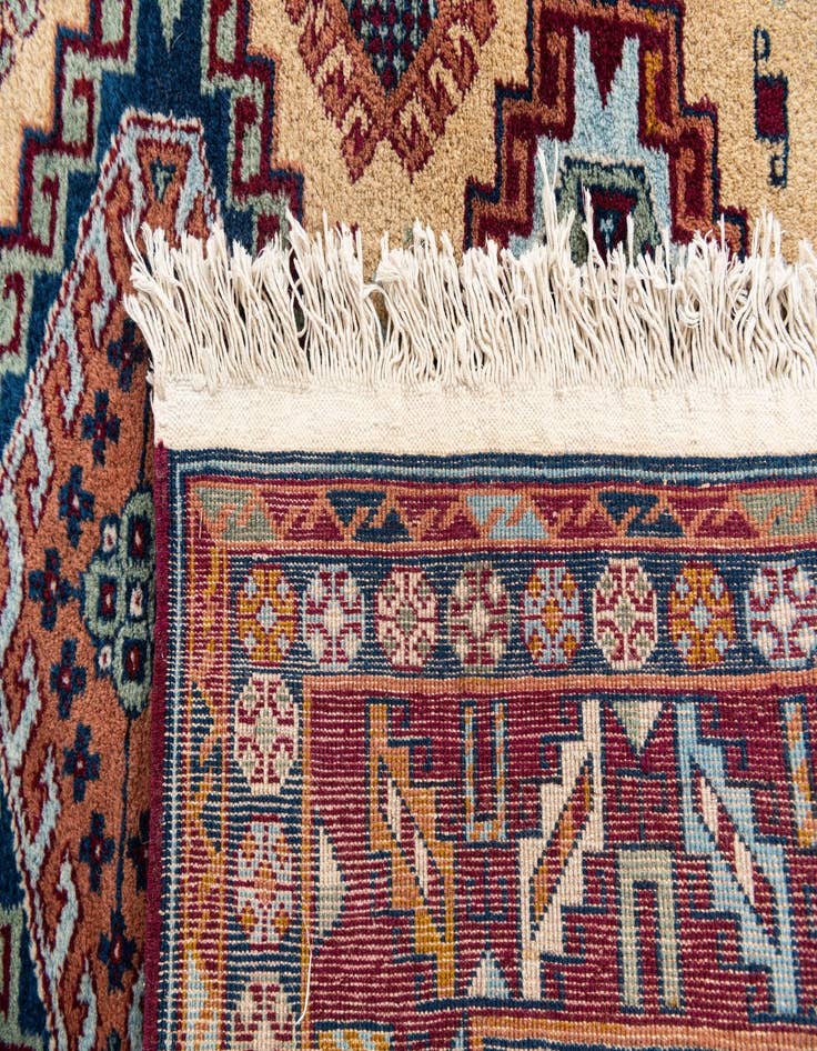 Detail image of 4' 1 x 6'  Hand Knotted Kazak Wool Rug