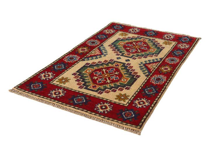 2' x 3' 2 Hand Knotted Kazak Rug