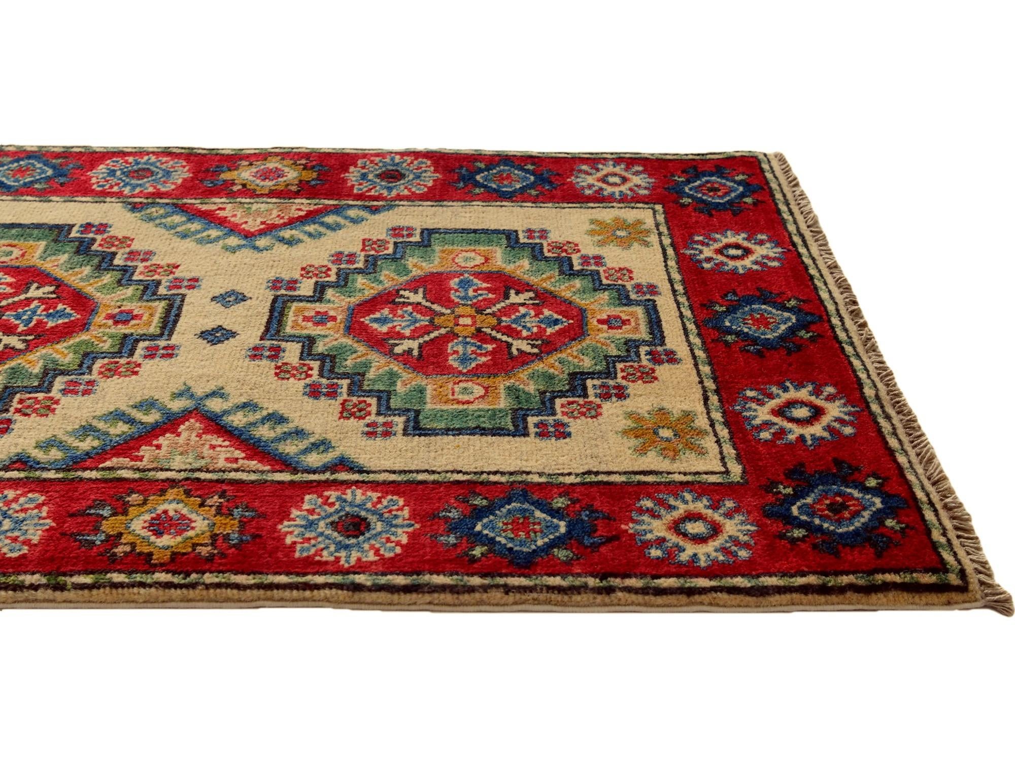 2' x 3' 2 Hand Knotted Kazak Rug