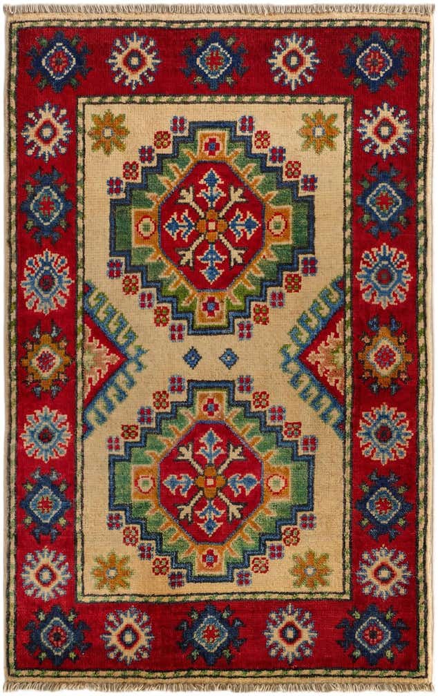 2' x 3' 2 Hand Knotted Kazak Rug
