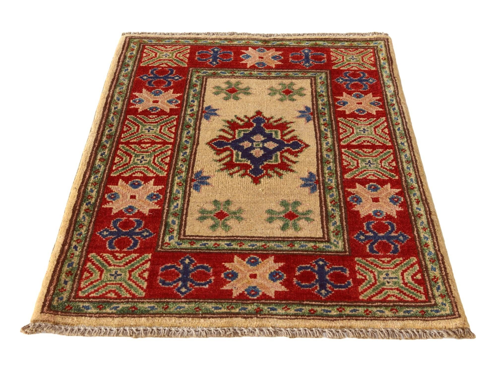 2' 2 x 2' 11 Hand Knotted Kazak Rug