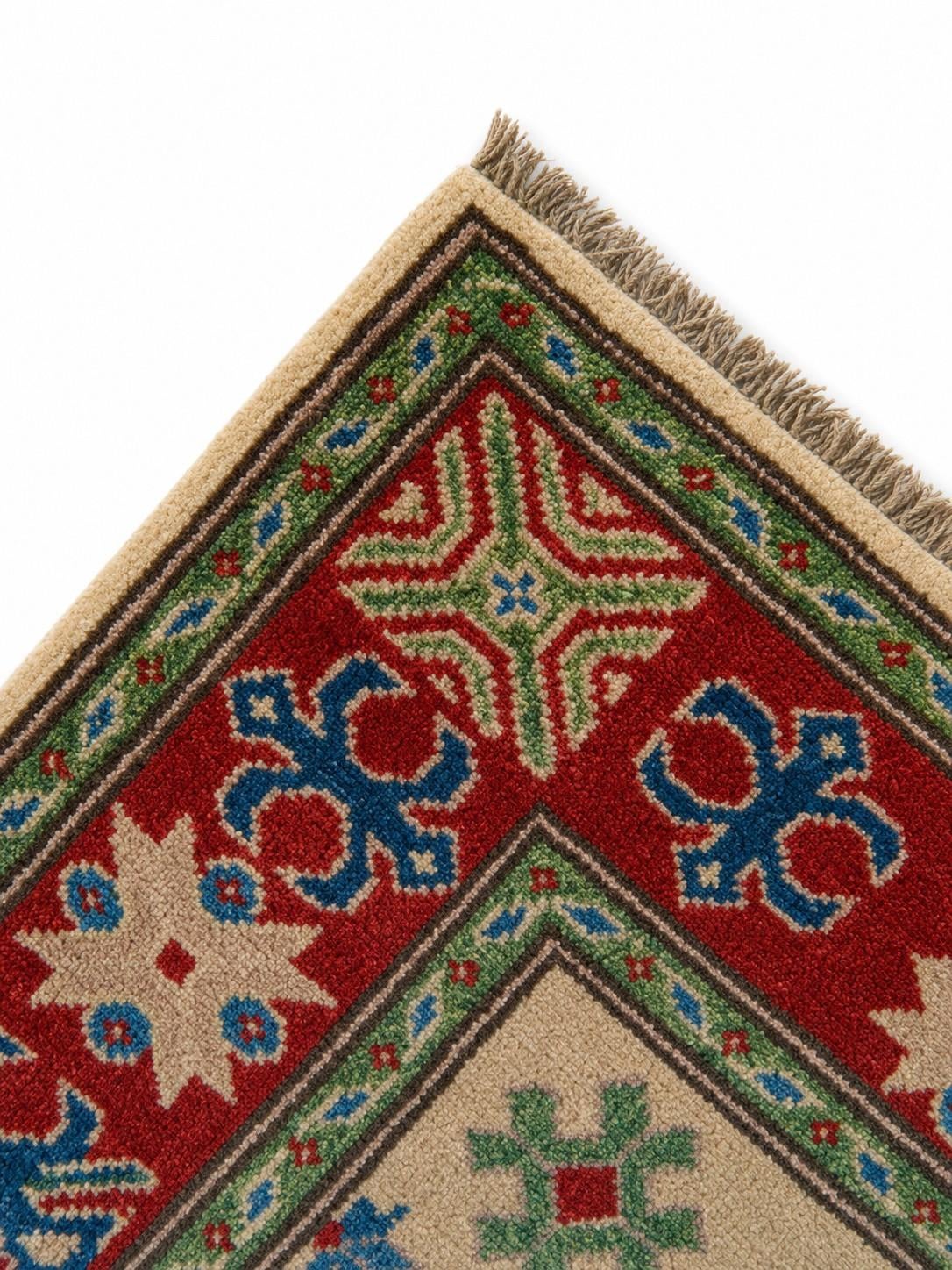 2' 2 x 2' 11 Hand Knotted Kazak Rug