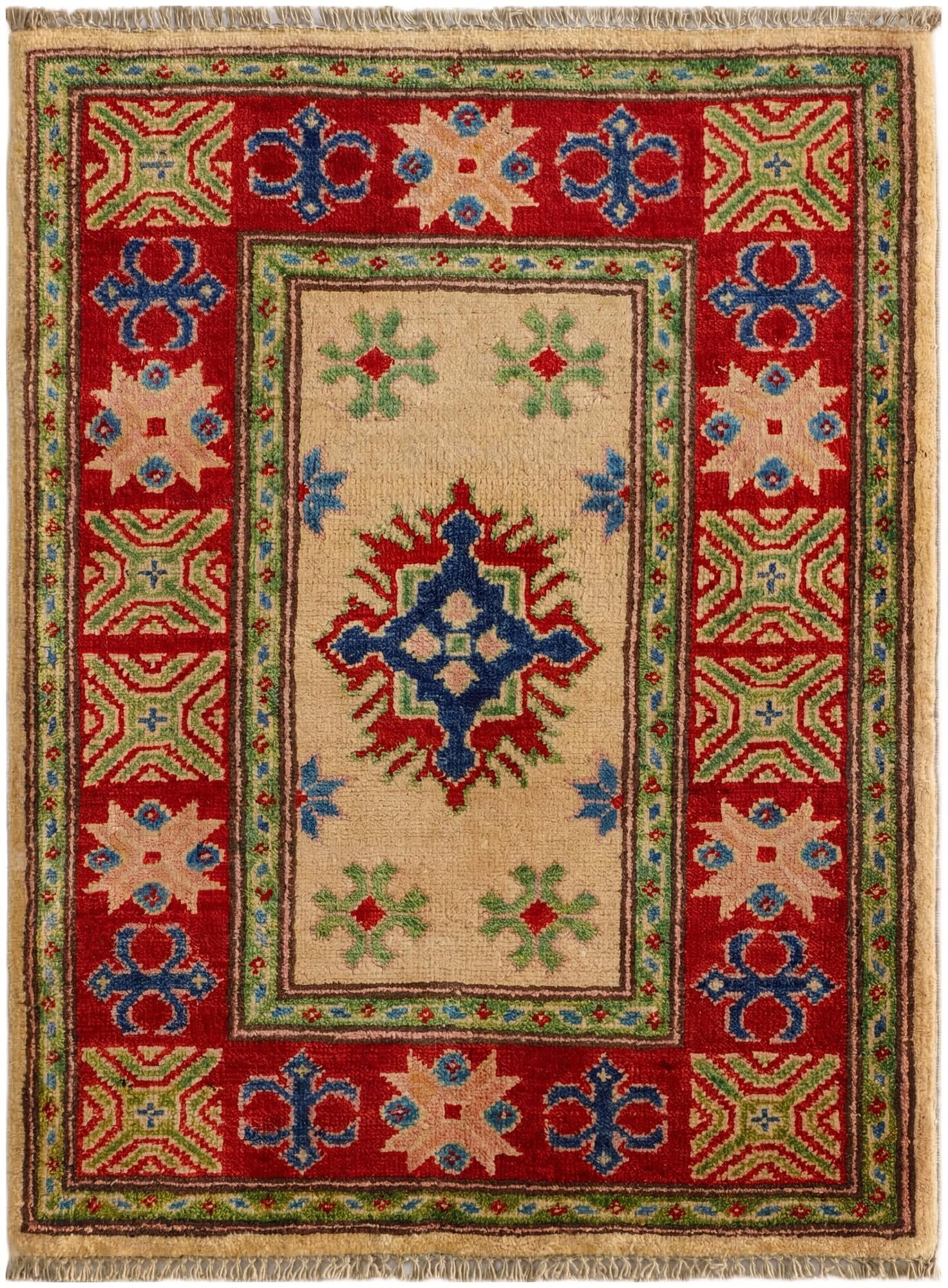 2' 2 x 2' 11 Hand Knotted Kazak Rug