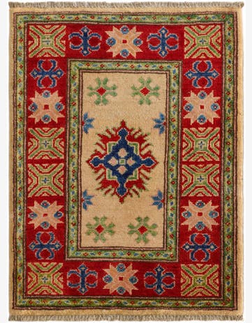 2' 2 x 2' 11 Hand Knotted Kazak Rug