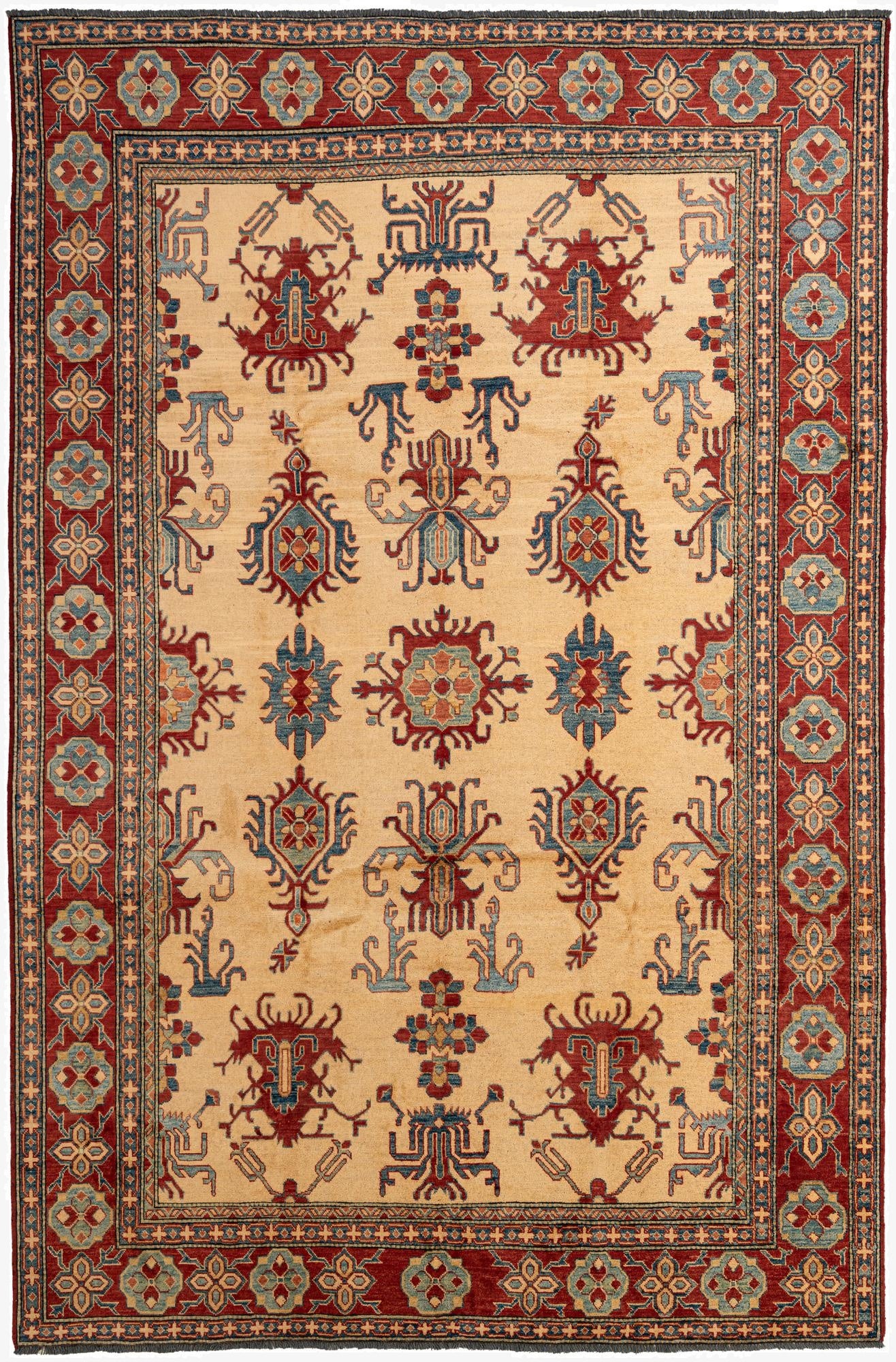7' 5 x 10' 11  Hand Knotted Kazak Wool Rug