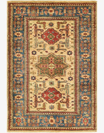2' 10 x 4' 3 Hand Knotted Kazak Oriental Rug