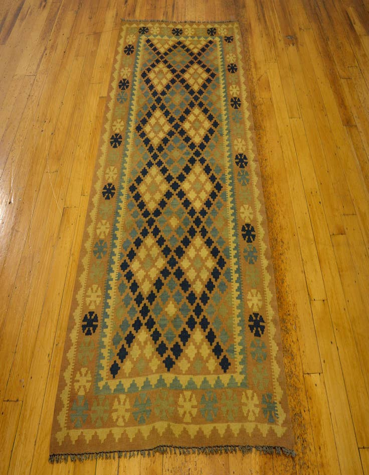 Detail image of 3' 4 x 6' 3  Hand Woven Kilim Maymana Wool Rug