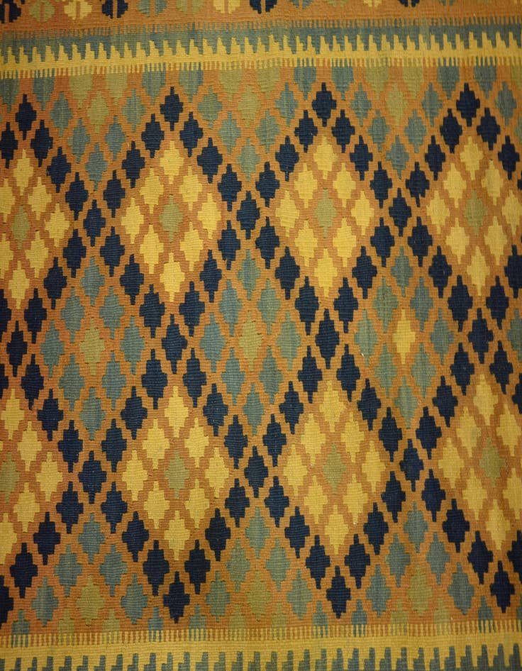 Detail image of 3' 4 x 6' 3  Hand Woven Kilim Maymana Wool Rug