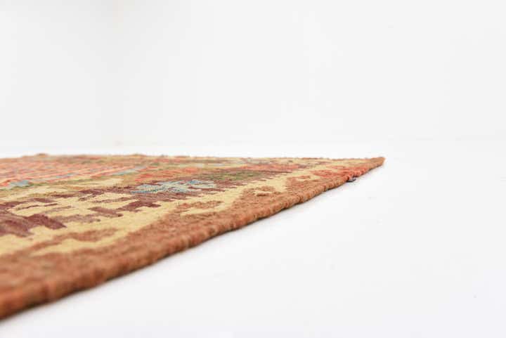 3' 6 x 6' 8 Hand Woven Kilim Maymana Wool Rug