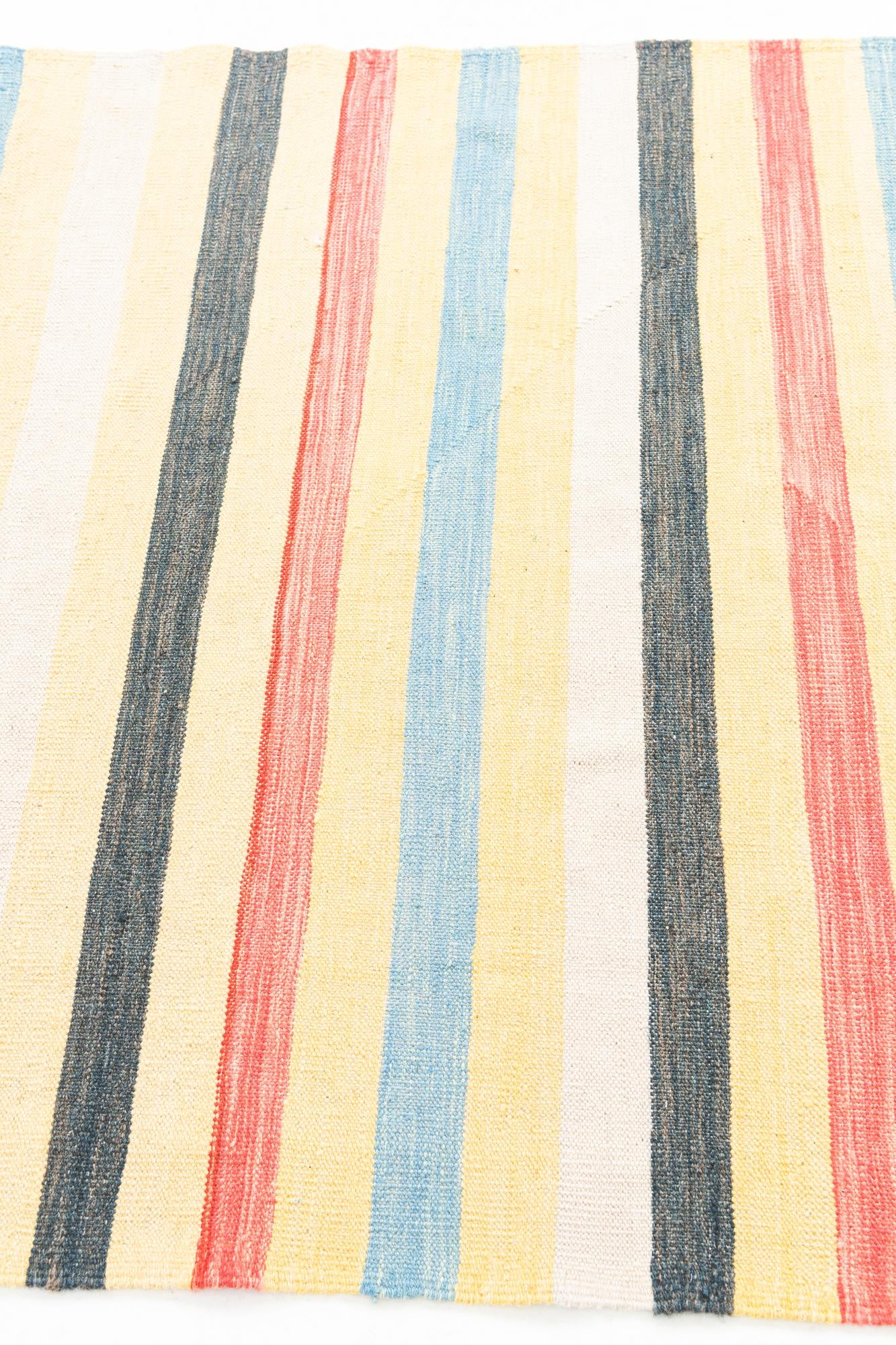 3' 10 x 5' 10 Hand Woven Kilim Maymana Wool Rug