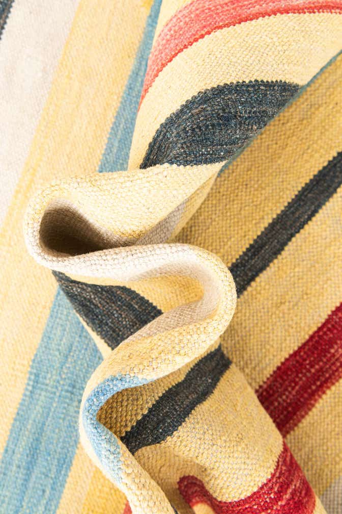 3' 10 x 5' 10 Hand Woven Kilim Maymana Wool Rug