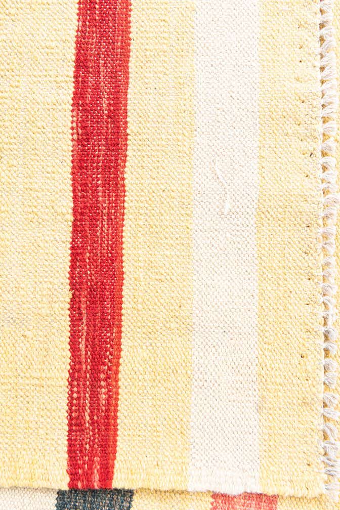 3' 10 x 5' 10 Hand Woven Kilim Maymana Wool Rug