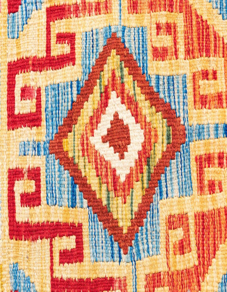 Detail image of 3' 7 x 6' 5  Hand Woven Kilim Maymana Wool Rug