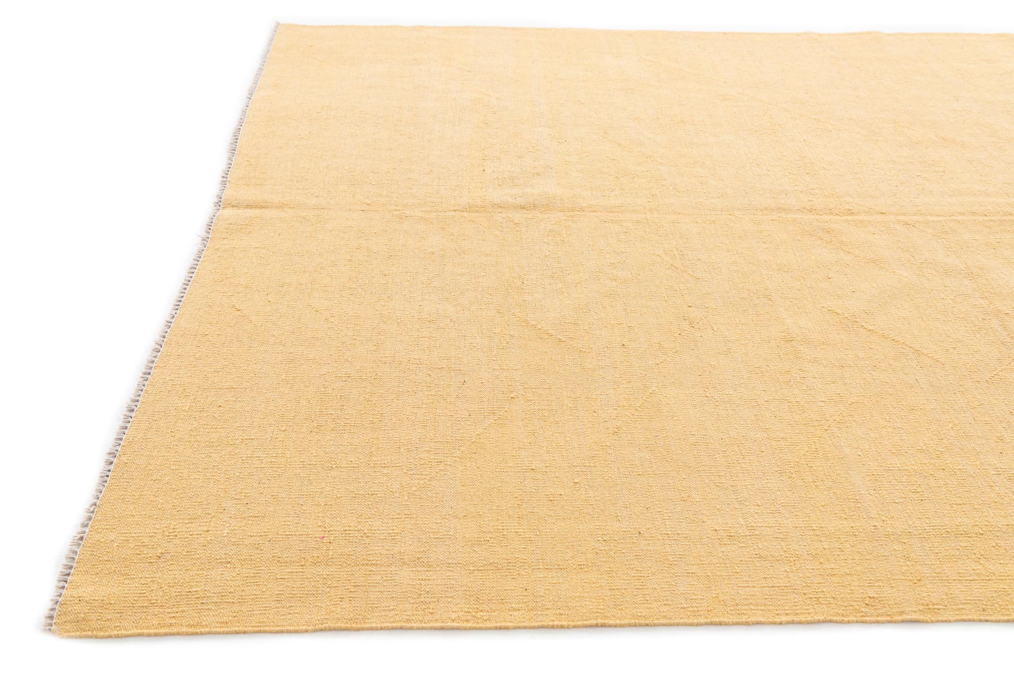 5' 8 x 7' 10 Hand Woven Kilim Modern Wool Rug