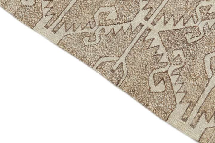 6' 7 x 9' 7 Hand Woven Kilim Modern Wool Rug